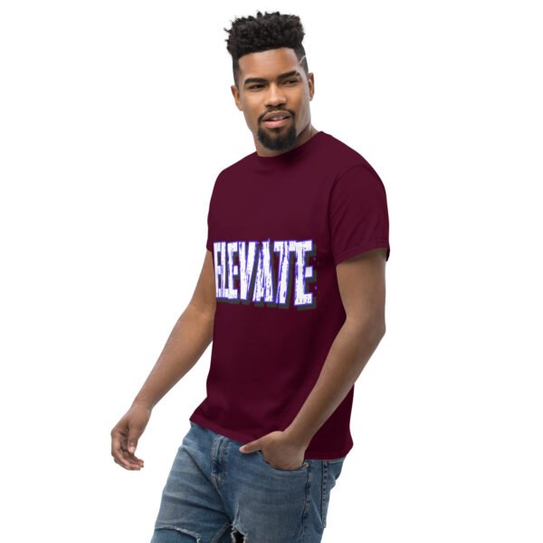 unisex classic tee maroon left front 683a6a7a76b2a