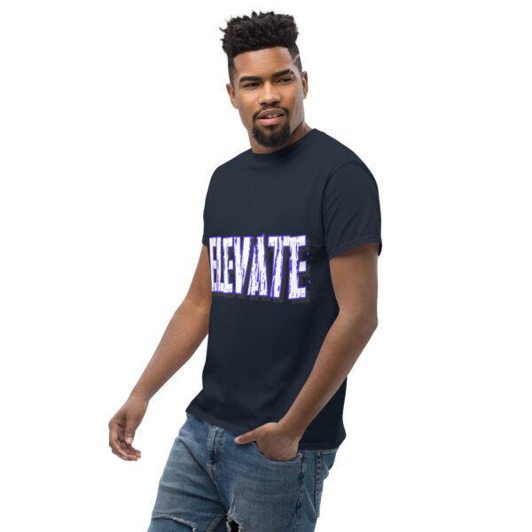 unisex classic tee navy left front 683a6a7a8eb5f