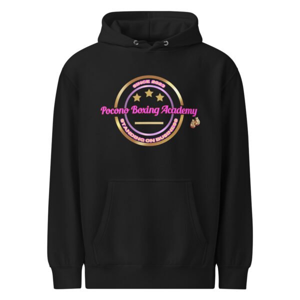 unisex premium mid weight hoodie black front 6828af28c13b0