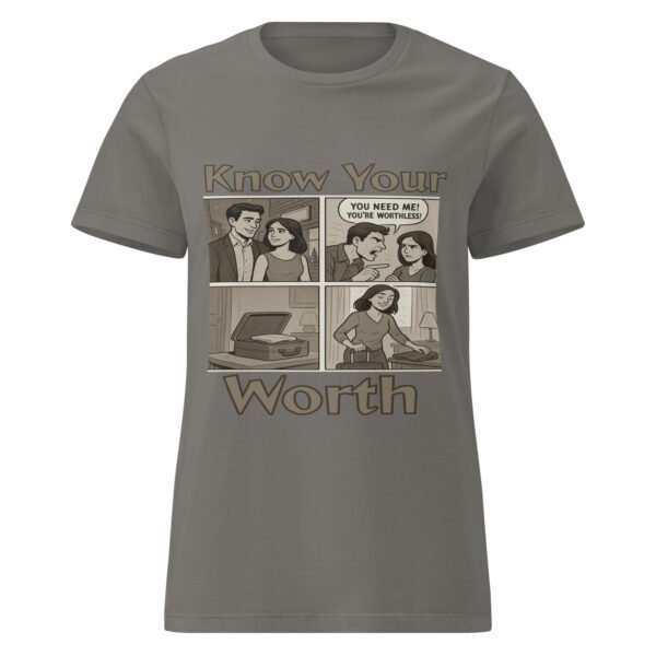 womens basic softstyle t shirt charcoal front 682a6f9428095