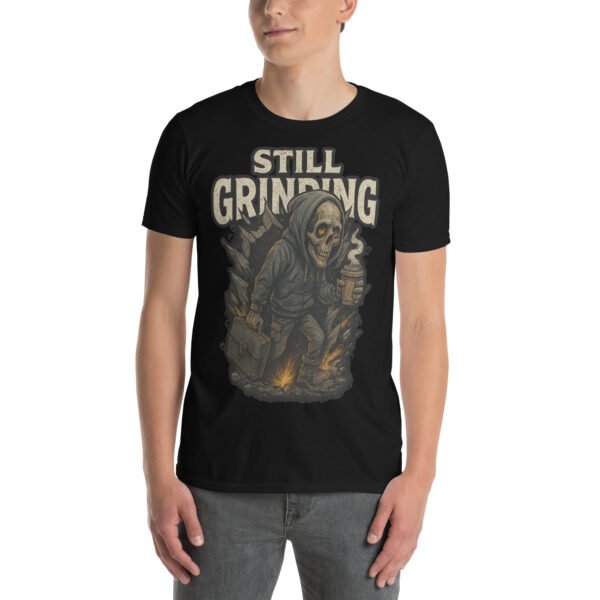 Still Grinding Tee – King Reigns Collection | Shai Valley LLC 1 unisex basic softstyle t shirt black front 685c0caa7725f