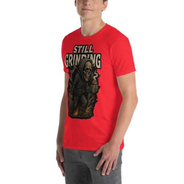 Still Grinding Tee – King Reigns Collection | Shai Valley LLC 12 unisex basic softstyle t shirt red left front 685c0caa842a4