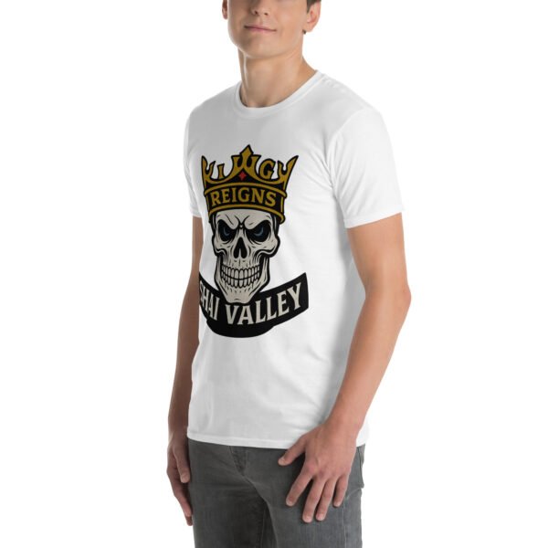 unisex basic softstyle t shirt white left front 684f02d46e8bc