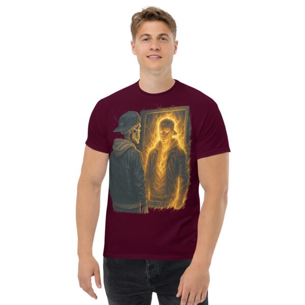 unisex classic tee maroon front 684f6a0296cc8