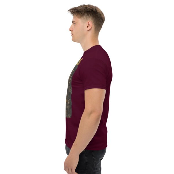unisex classic tee maroon left 684f56e42bdd7