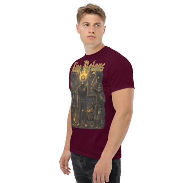 unisex classic tee maroon left front 684f56e42c382