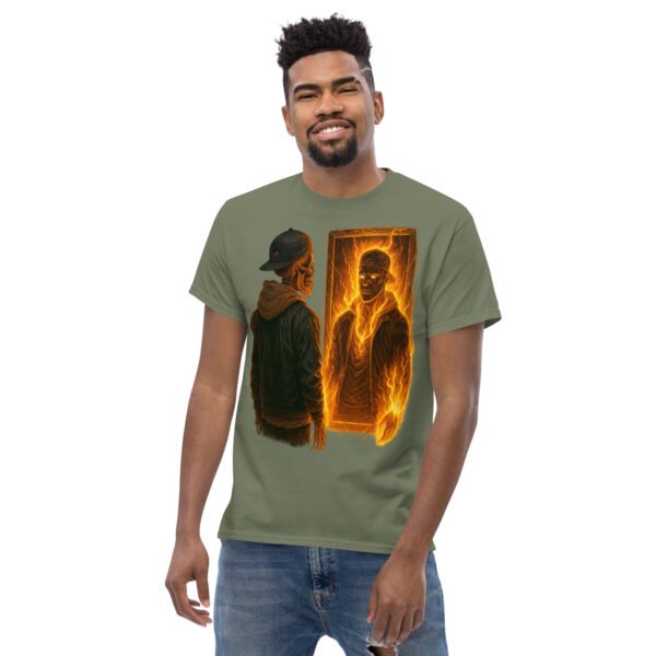 unisex classic tee military green front 2 684f7cf7817ff