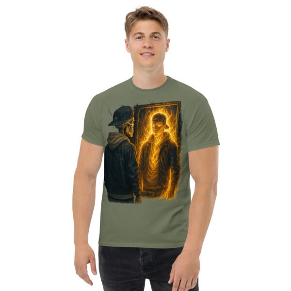 unisex classic tee military green front 684f6a02ba890