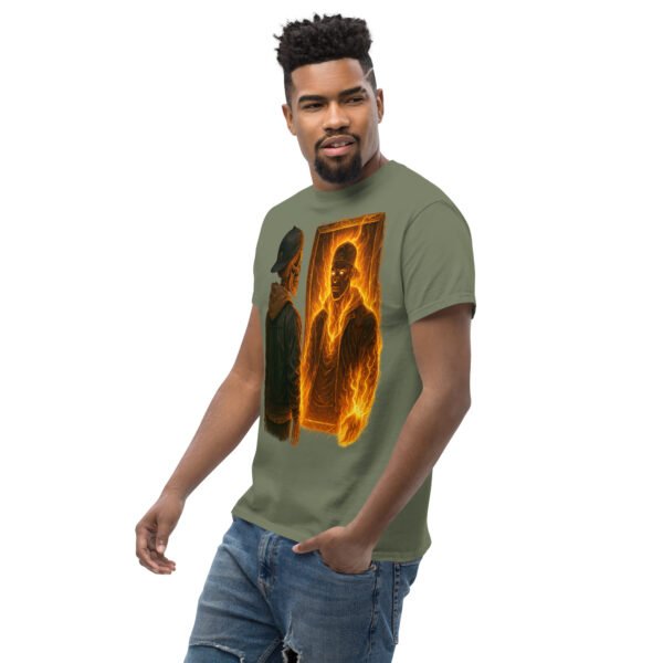 unisex classic tee military green left front 684f7cf78d8a0