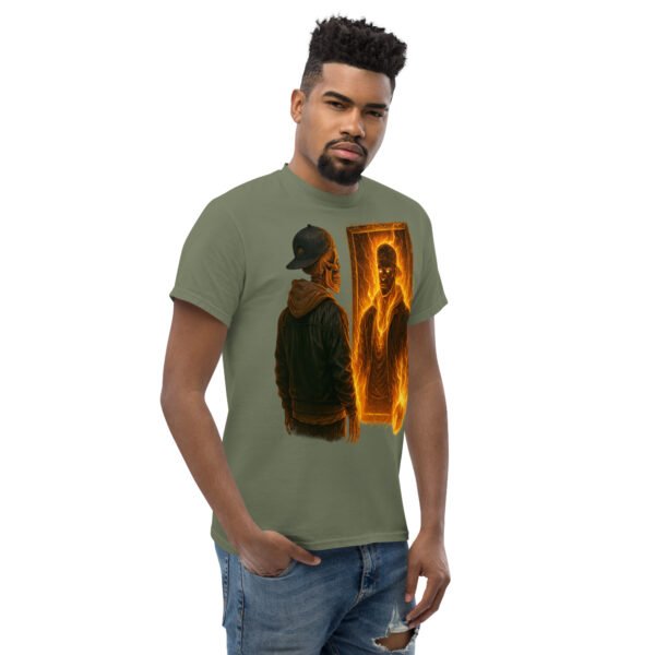 unisex classic tee military green right front 684f7cf794f5e