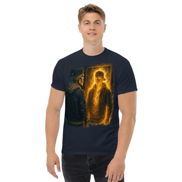 unisex classic tee navy front 684f6a029ece7