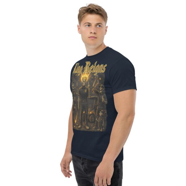 unisex classic tee navy left front 684f56e4390a5