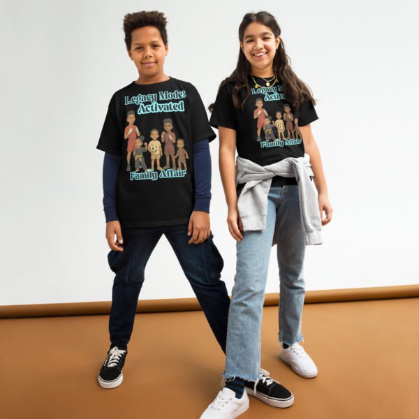 Legacy Mode: Activated – Brown Family Affair Edition 2 youth classic tee black front 68630cbc9b042