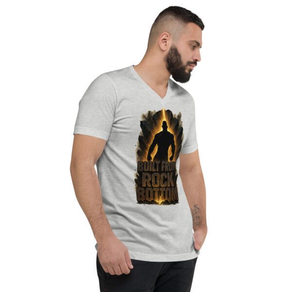 unisex v neck tee athletic heather right front 689a706ae980b