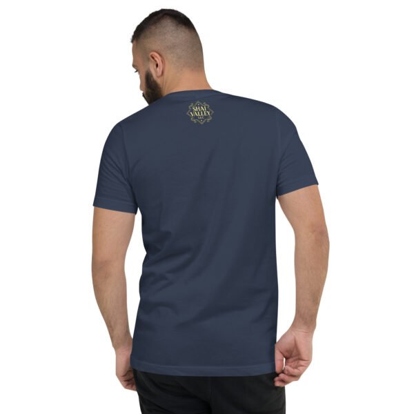 unisex v neck tee navy back 689a706ae6023