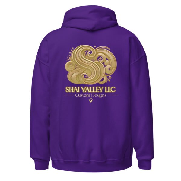 Shai Valley | Elevate Your Frequency Hoodie 5 unisex heavy blend hoodie purple back 694006a9c6b85