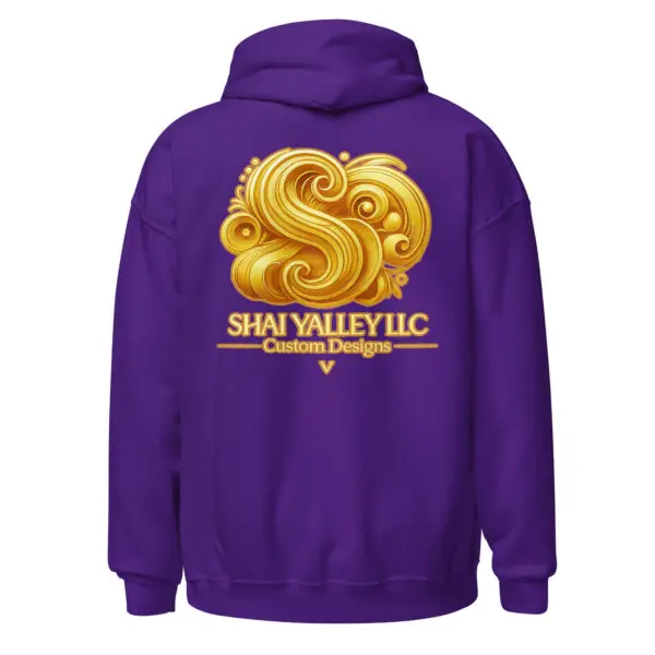 Shai Valley | Elevate Your Frequency Hoodie 11 unisex heavy blend hoodie purple back 695bf56742a29