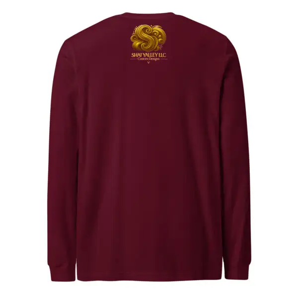 True Colors Women’s Long Sleeve Tee | Shai Valley 5 unisex long sleeve tee maroon back 698011faafe21