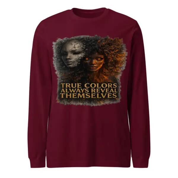 True Colors Women’s Long Sleeve Tee | Shai Valley 1 True Colors long tee Maroon