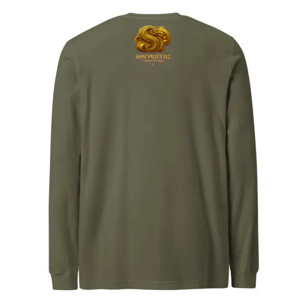 True Colors Women’s Long Sleeve Tee | Shai Valley 7 unisex long sleeve tee military green back 698011fab2979