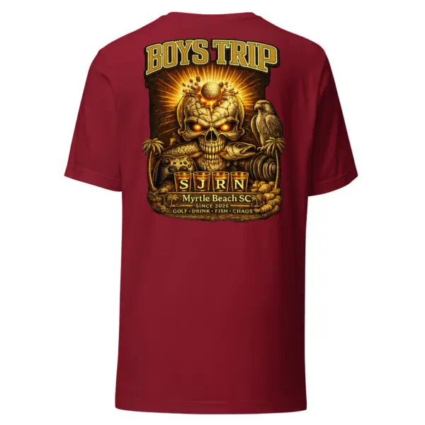 Boys Trip 2026 Myrtle Beach Edition Tee | King Reigns 28 unisex staple t shirt cardinal back 69cb24f06531d