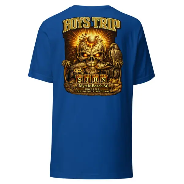Boys Trip 2026 Myrtle Beach Edition Tee | King Reigns 32 unisex staple t shirt true royal back 69cb24f065598