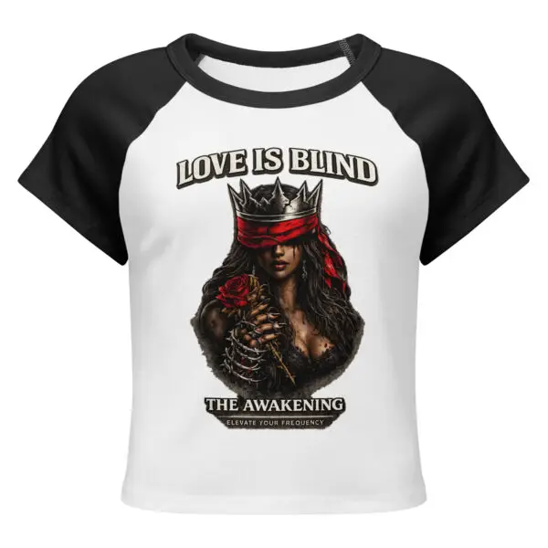 womens micro rib raglan baby tee white black front 69ad85790b761