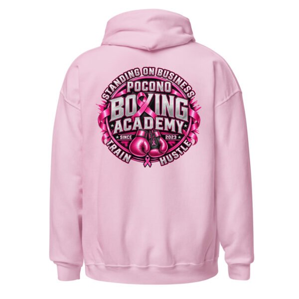 PBA Stand on business. Train with purpose. Hustle with heart. 10 unisex heavy blend hoodie light pink back 6ab1be242522b