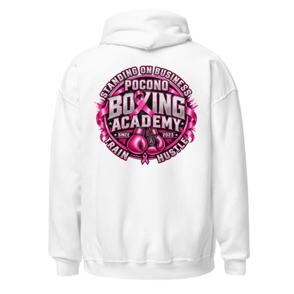 PBA Stand on business. Train with purpose. Hustle with heart. 12 unisex heavy blend hoodie white back 6ab1be2425da8
