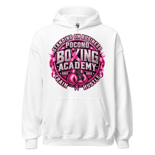 PBA Stand on business. Train with purpose. Hustle with heart. 11 unisex heavy blend hoodie white front 6ab1be242564a