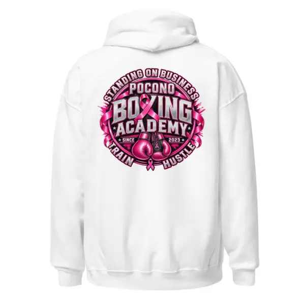 PBA Breast Cancer Awareness Hoodie | Strength in Every Fight 4 unisex heavy blend hoodie white back 6ad539b88643f